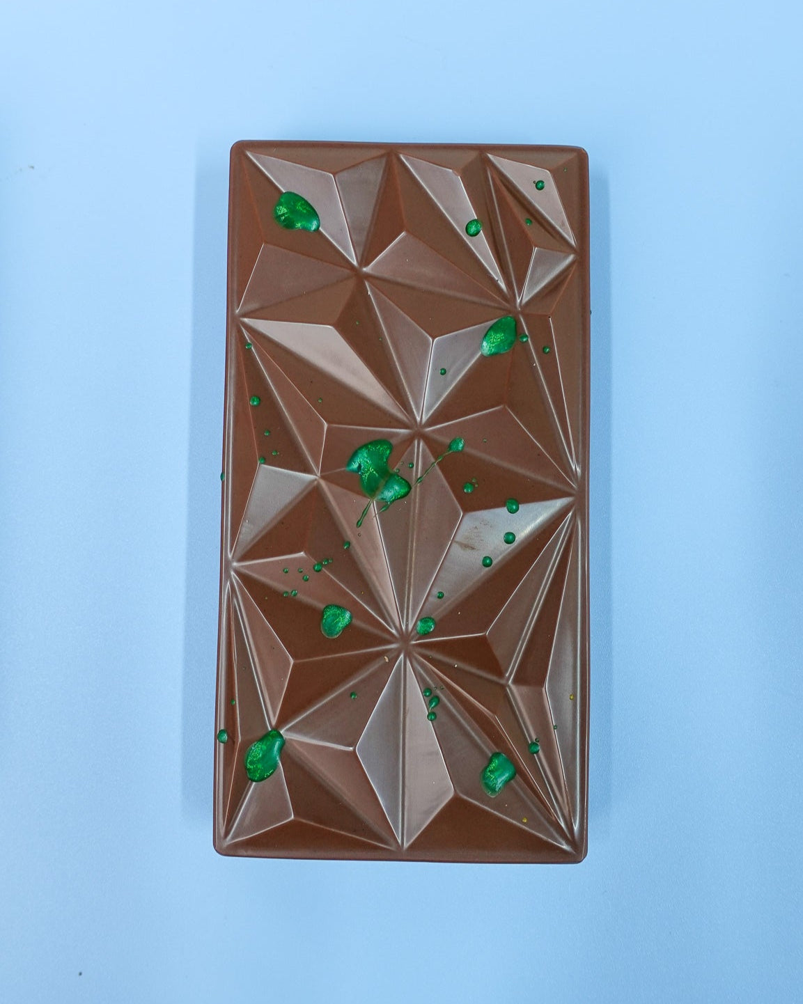 Pistachio Cream & Roasted Pistachio Milk Choc 250g