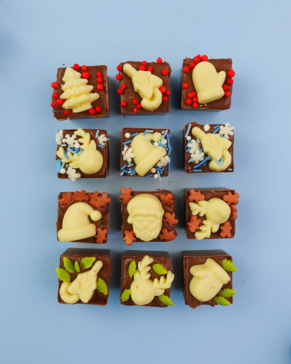 π Festive Knafeh Chocolate Bites β Luxury Handmade Christmas Box (12 Pieces) π *Christmas Pre Order*