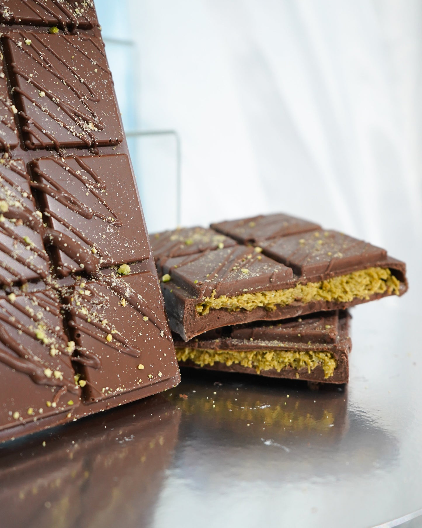 Milk Chocolate Pistachio Knafeh 250g