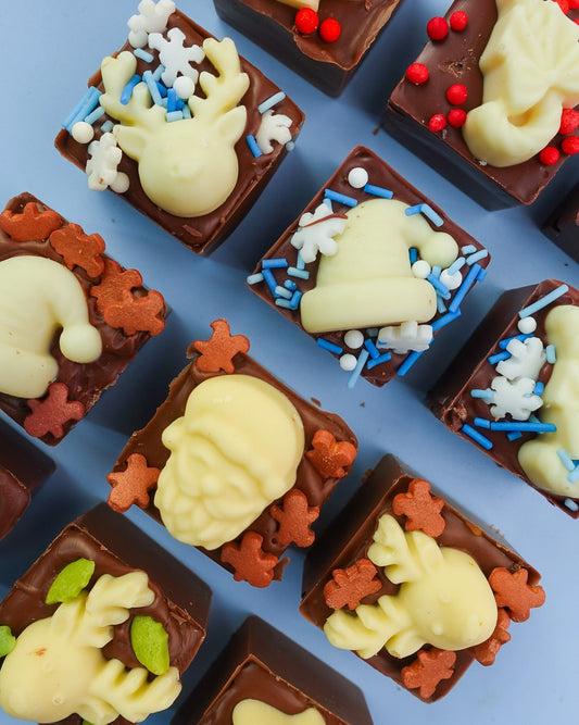 🎄 Festive Knafeh Chocolate Bites – Luxury Handmade Christmas Box (12 Pieces) 🎄 *Christmas Pre Order*