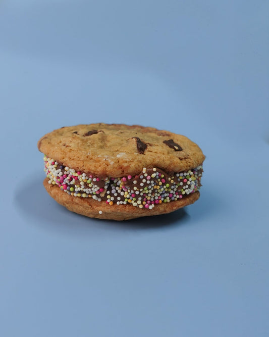 Cookie Sandwich - Chocolate Ganache Cookie Sandwich with 100s & 1000s
