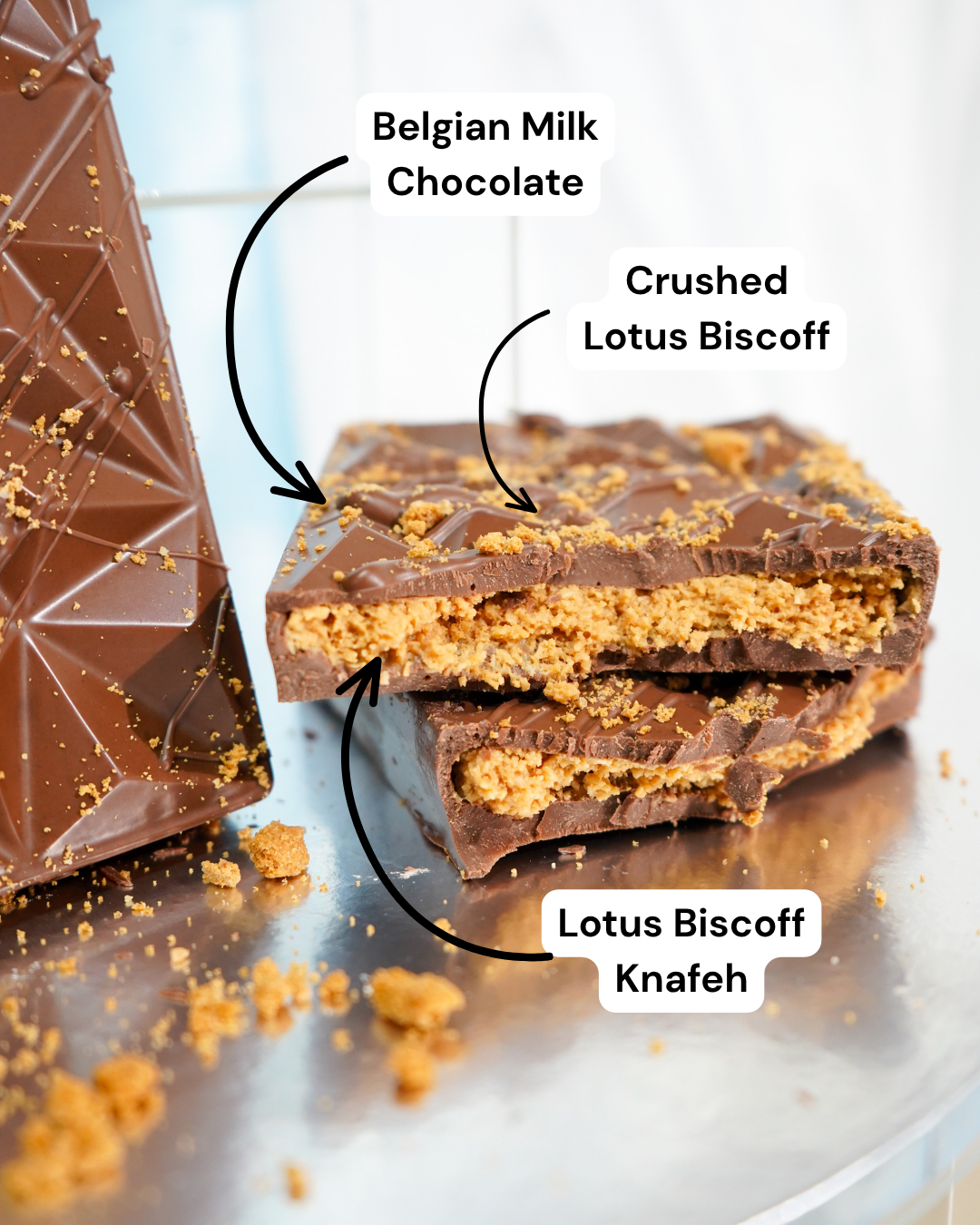 Milk Chocolate Lotus Biscoff Knafeh 250g