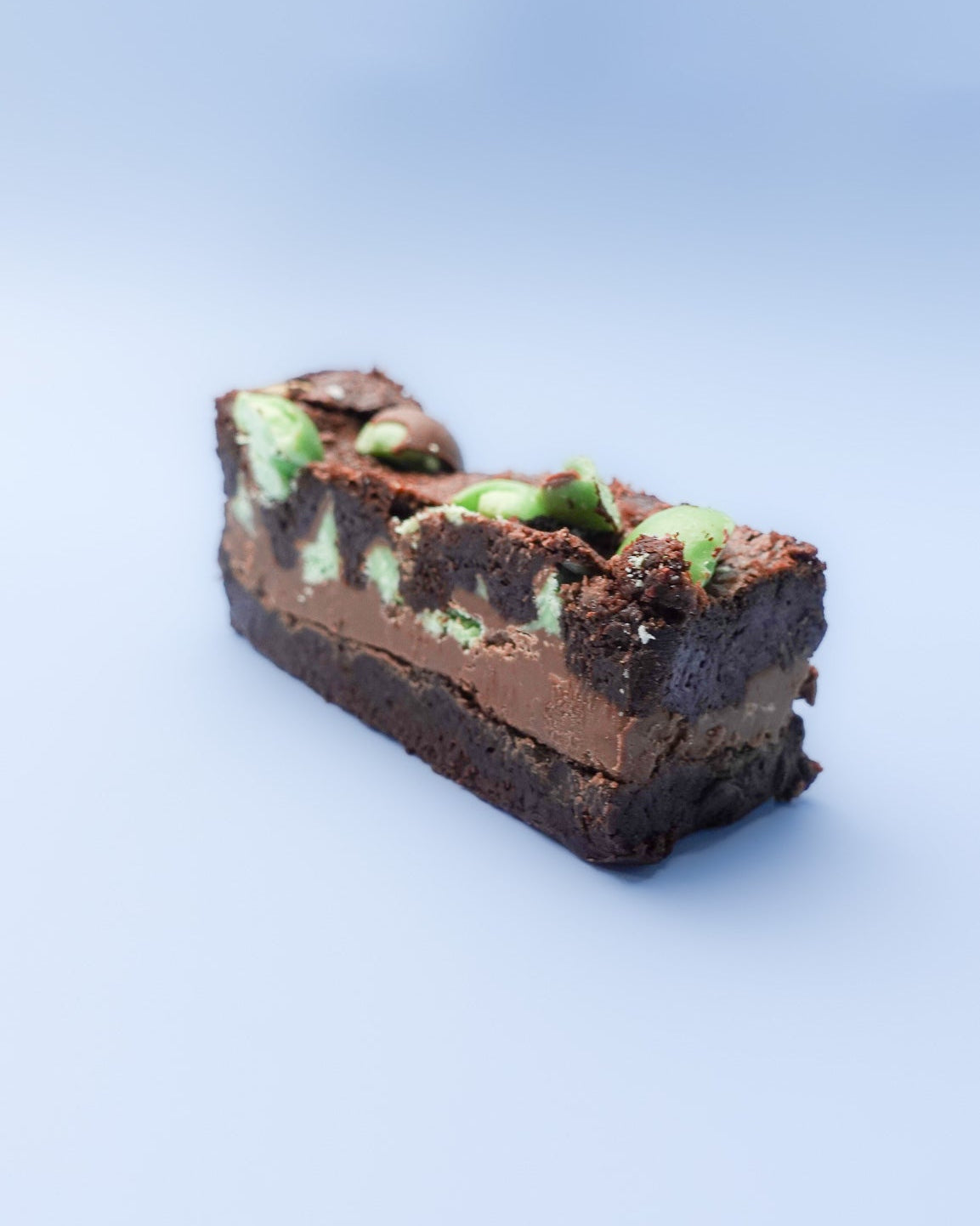 Mint Chocolate Loaded Brownie Slab