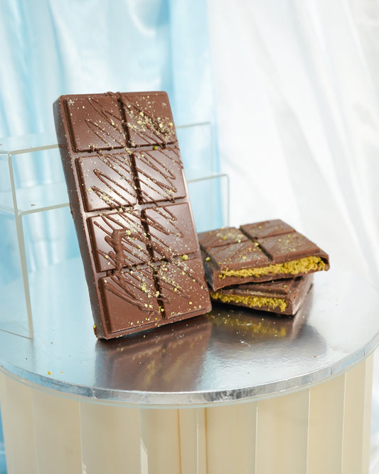 Milk Chocolate Pistachio Knafeh 250g