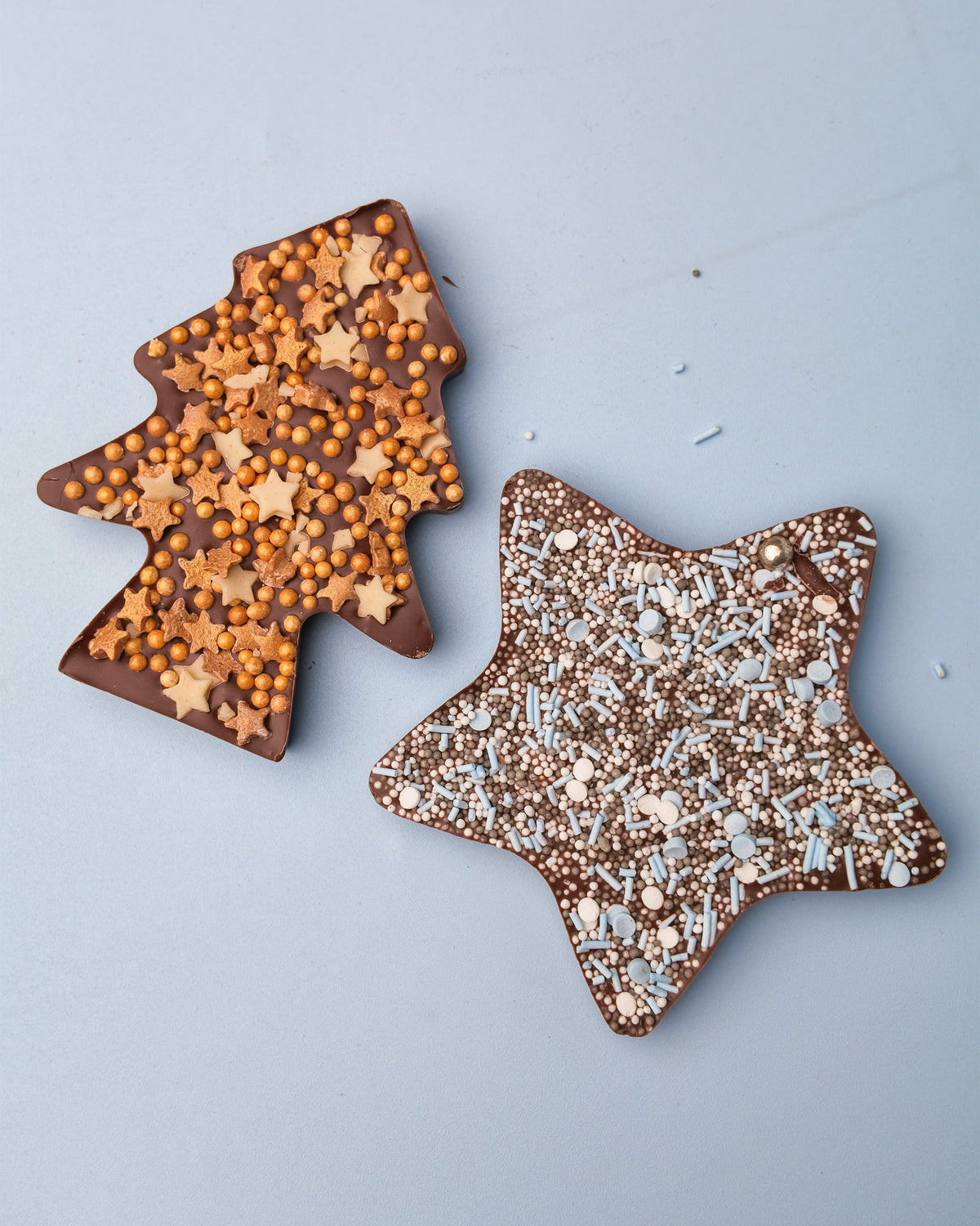 Christmas Chocolate Ornaments – Handmade Belgian Chocolate 2 Pack