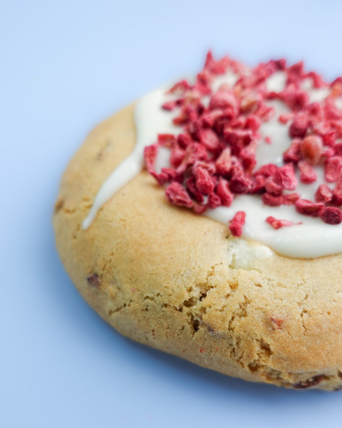 White Chocolate Raspberry Pistachio Cookie