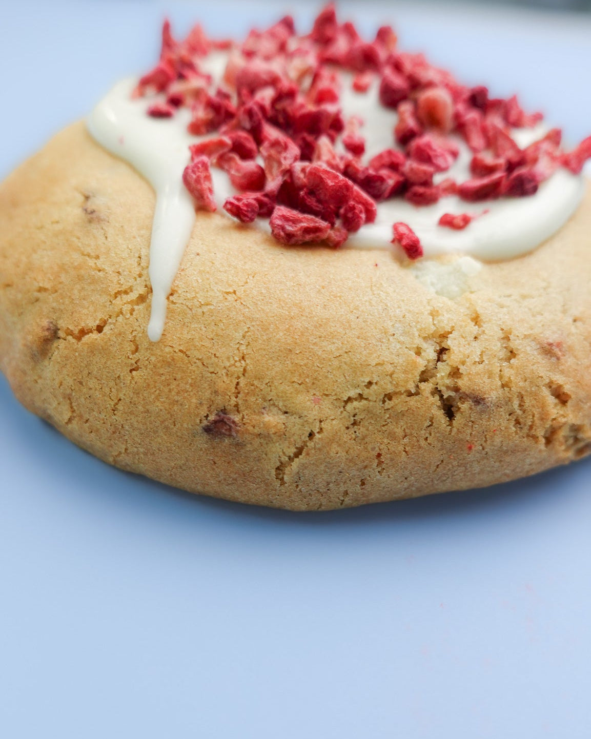 White Chocolate Raspberry Pistachio Cookie
