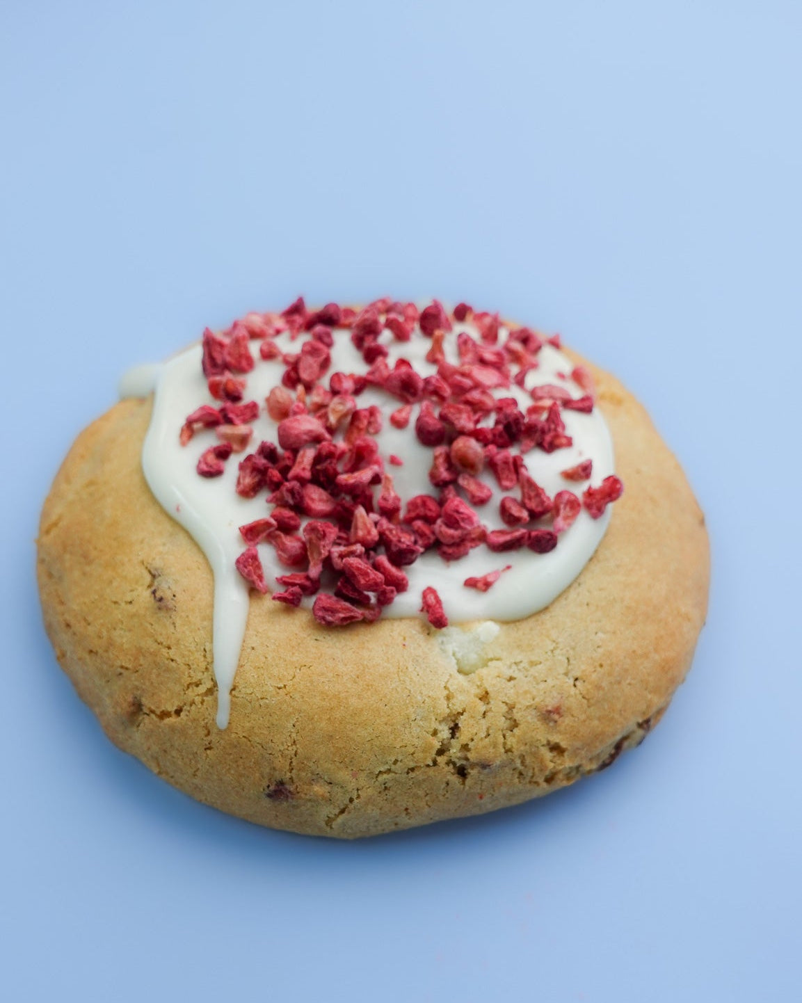 White Chocolate Raspberry Pistachio Cookie