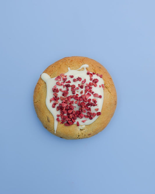 White Chocolate Raspberry Pistachio Cookie
